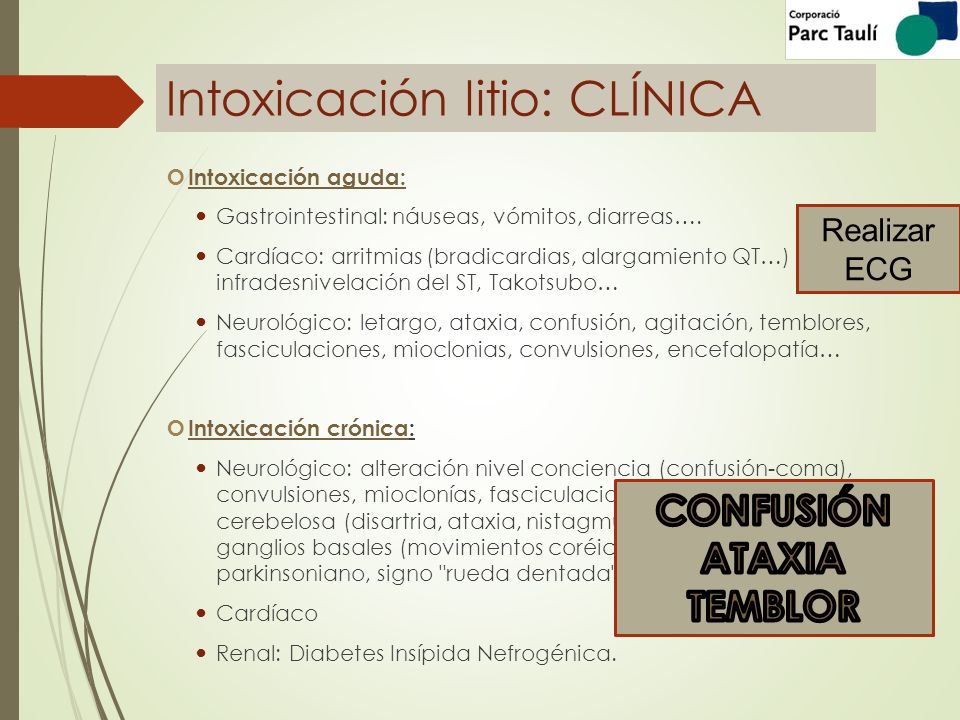 diabetes insípida niveles de toxicidad de litio